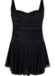 Swim dress with skirt and inner shorts, Black, Packshot image number 0