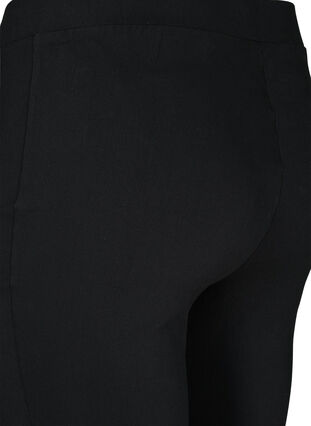 Flared viscose blend trousers, Black, Packshot image number 2