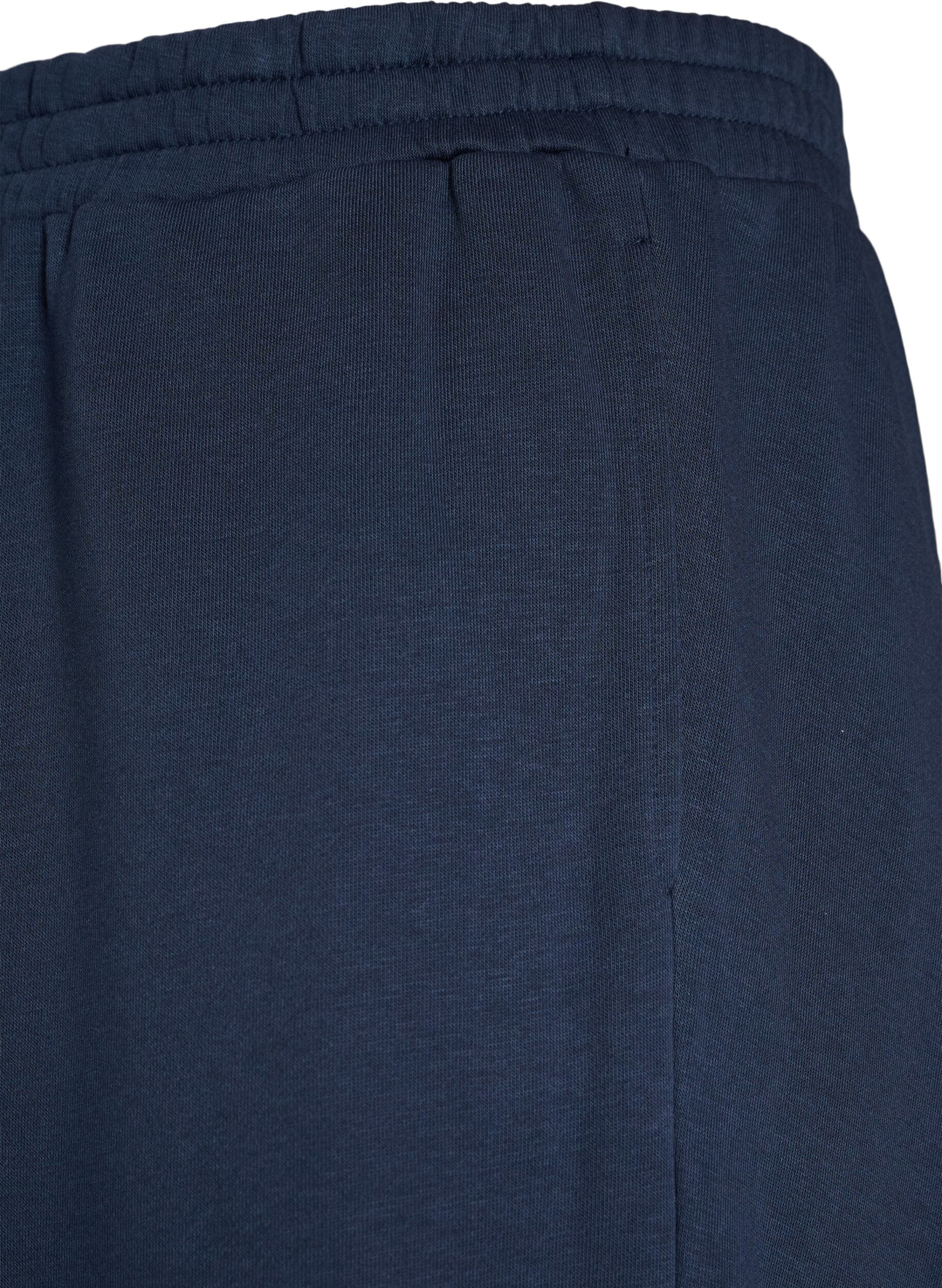 ZizzifashionHigh-waisted sweatpants with wide legs, Blue, Packshot image number 2