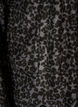 Fleece jacket with leopard print and a high collar, Black, Packshot image number 3