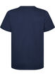 Organic cotton T-shirt with teddy bear motif, Blue, Packshot image number 1