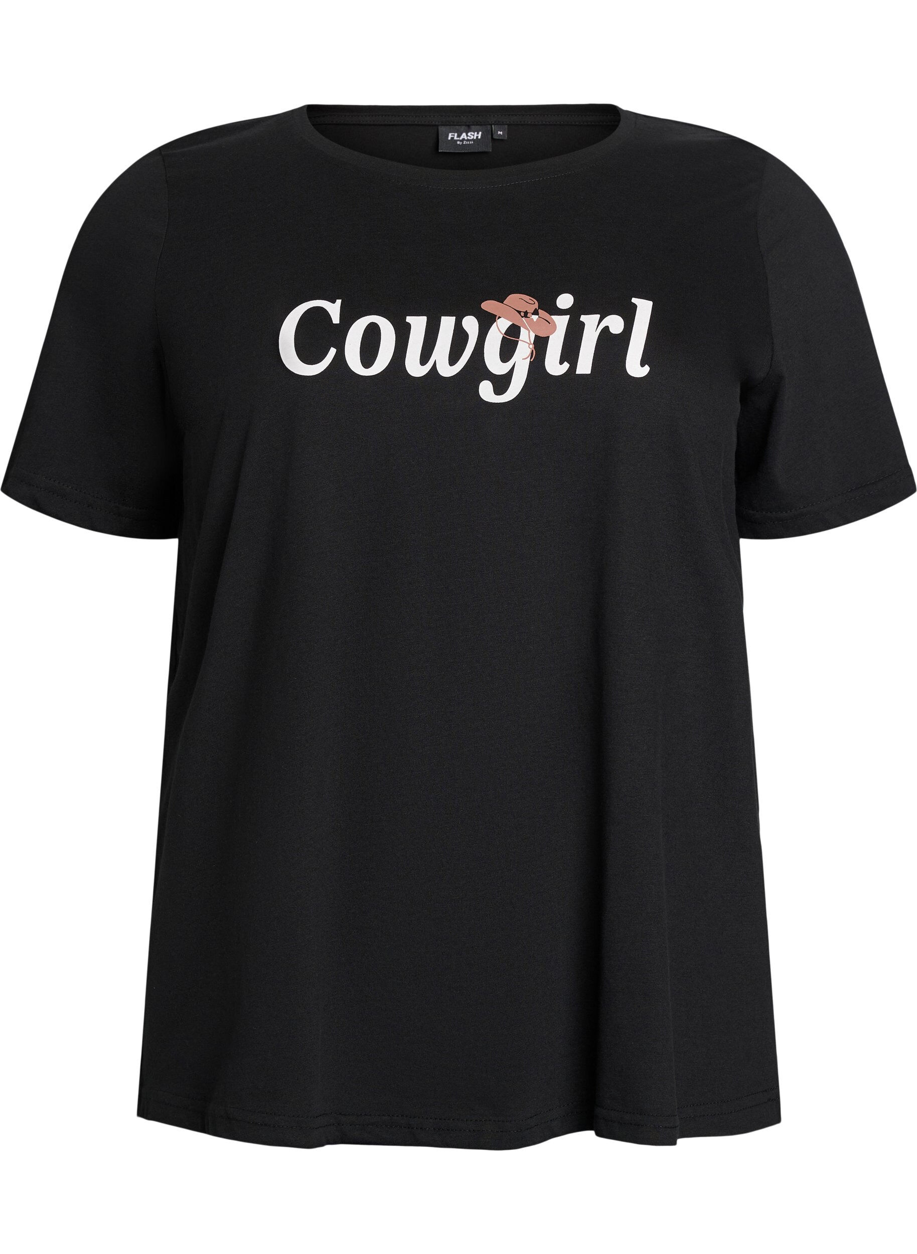 Zizzifashion FLASH - T-shirt with print, Black, Packshot image number 0