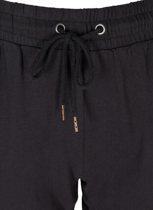 Loose  sweatpants made from 100% cotton, Black, Packshot image number 2