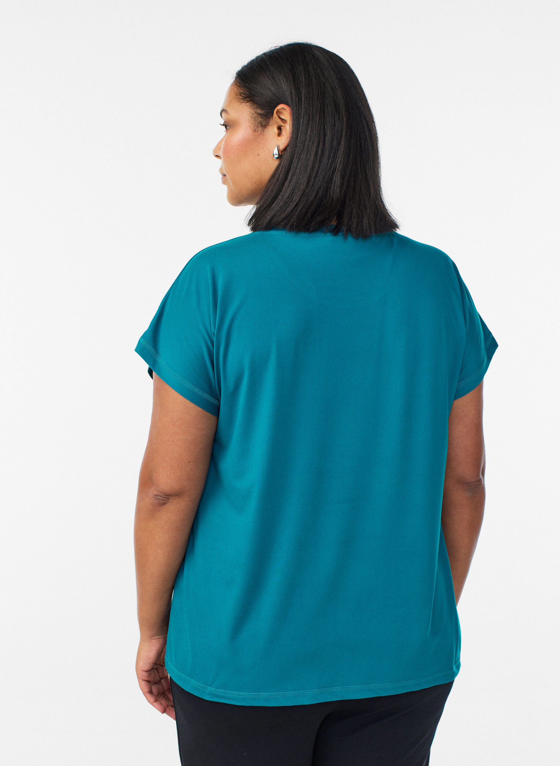 ZizzifashionSolid-coloured training T-shirt, Green, Model image number 2