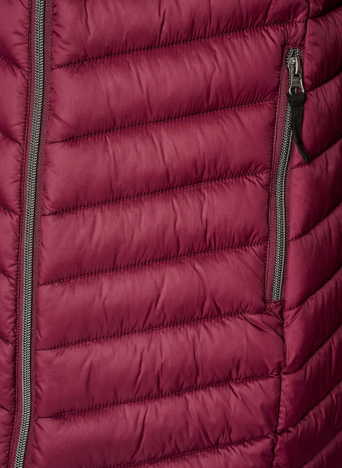Lightweight jacket with pockets and detachable hood, Red, Packshot image number 3