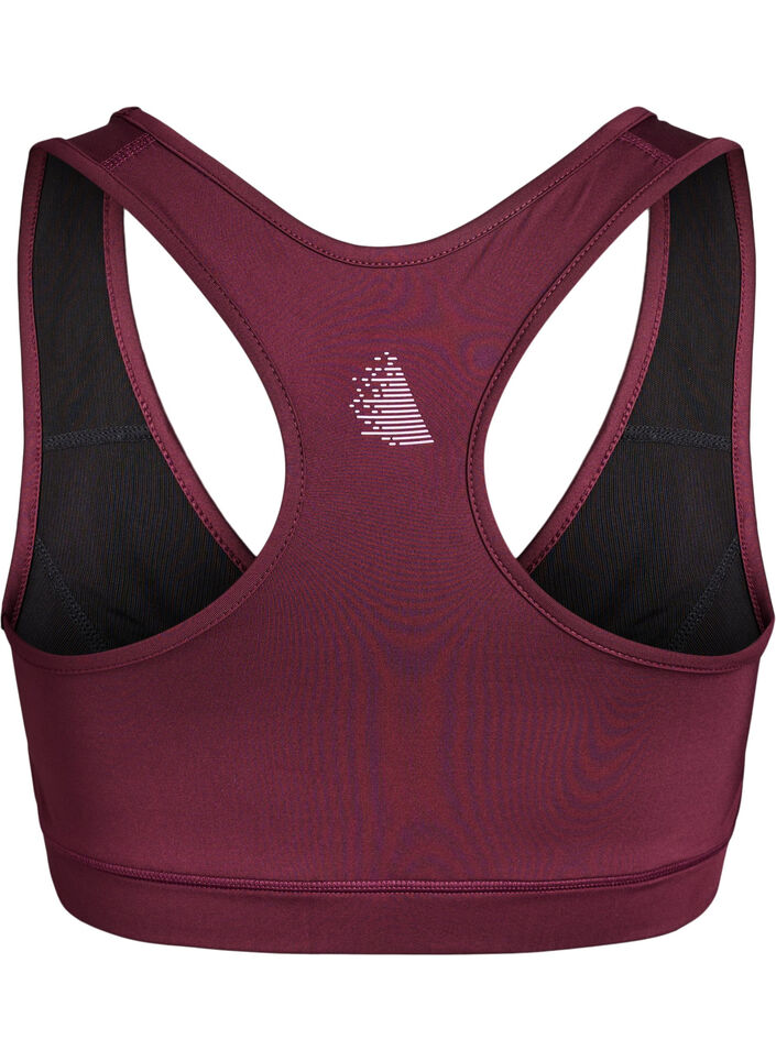 Sports bra with racerback, Red, Packshot image number 1