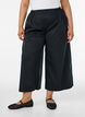 Culottes with an elasticated waist and wide legs, Black, Model image number 2