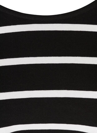Short dress, Black w. white stripes , Packshot image number 2