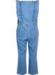 Denim jumpsuit with ruffles, Light Blue Denim, Packshot image number 1