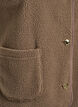 Teddy gilet with buttons and pockets, Brown, Packshot image number 3