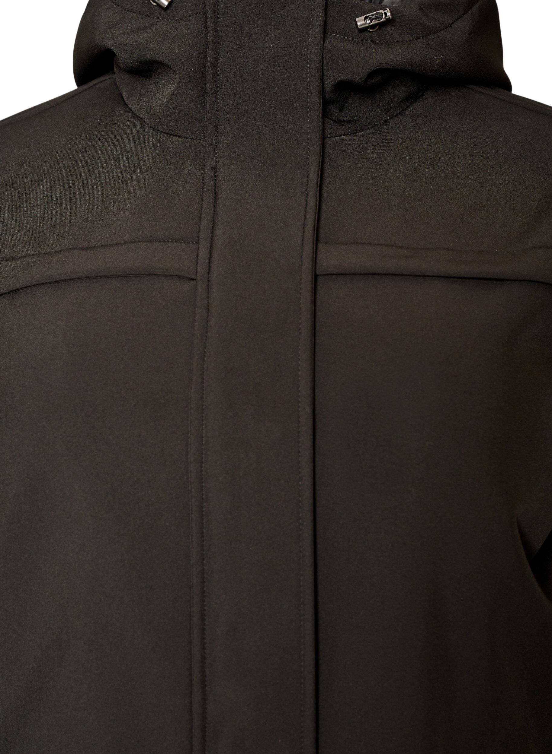 Zizzifashion Water-repellent softshell jacket with quilted lining, Black, Packshot image number 2