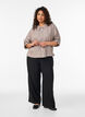 Loose trousers in linen and viscose, Black, Model image number 0