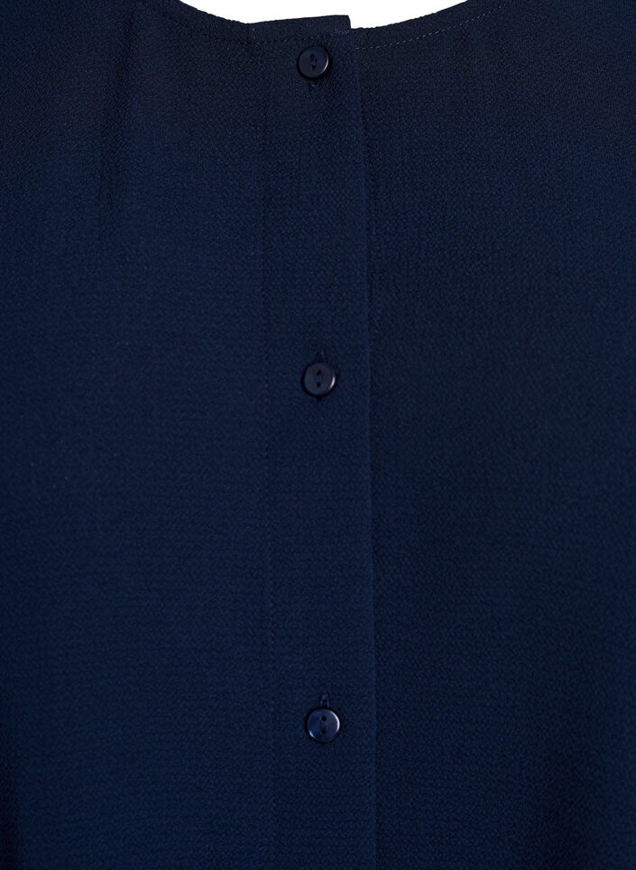 Long-sleeved shirt dress with tie belt, Blue, Packshot image number 2