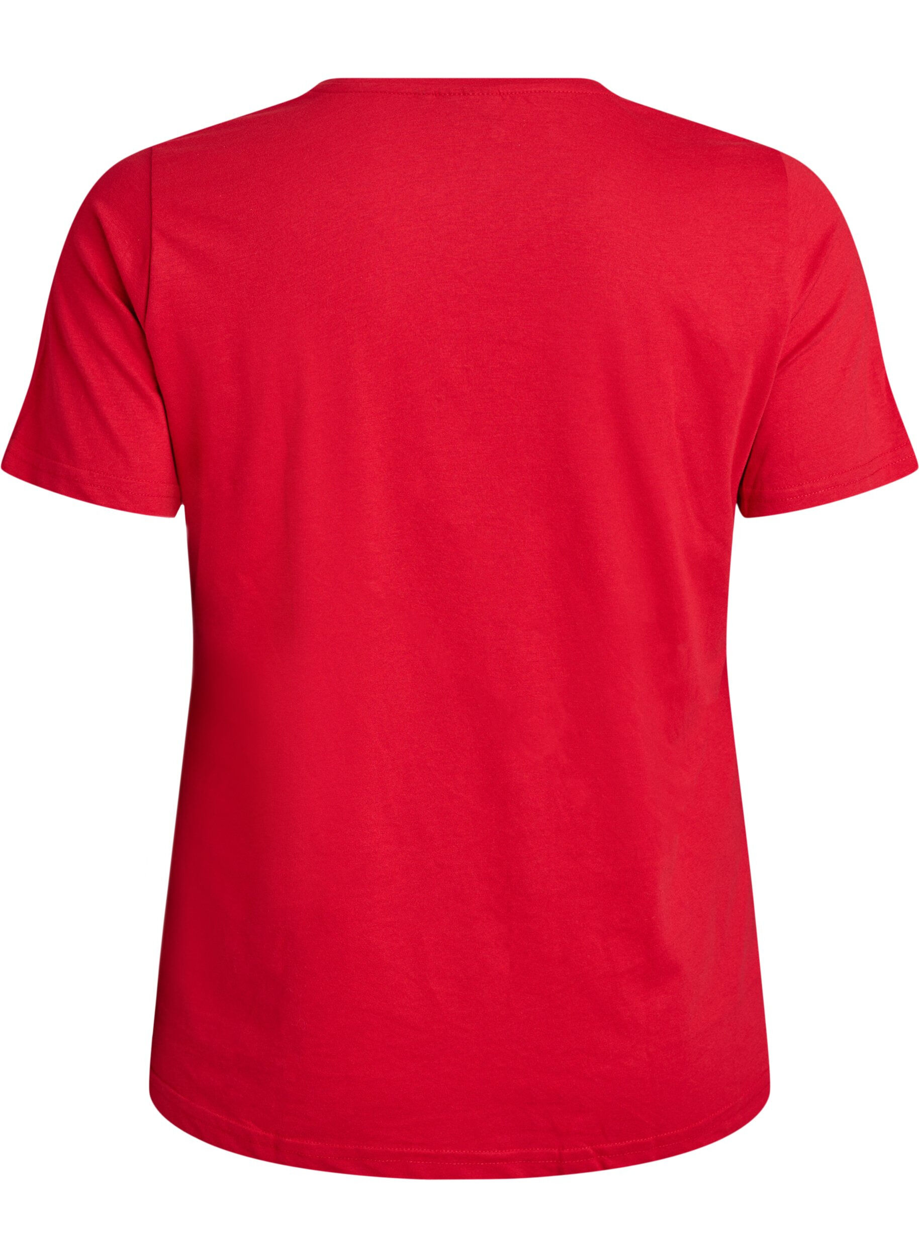 Zizzifashion FLASH - T-shirt with motif, Red, Packshot image number 1