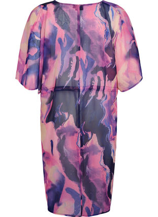 Beach kimono with print, Purple Swirl, Packshot image number 1