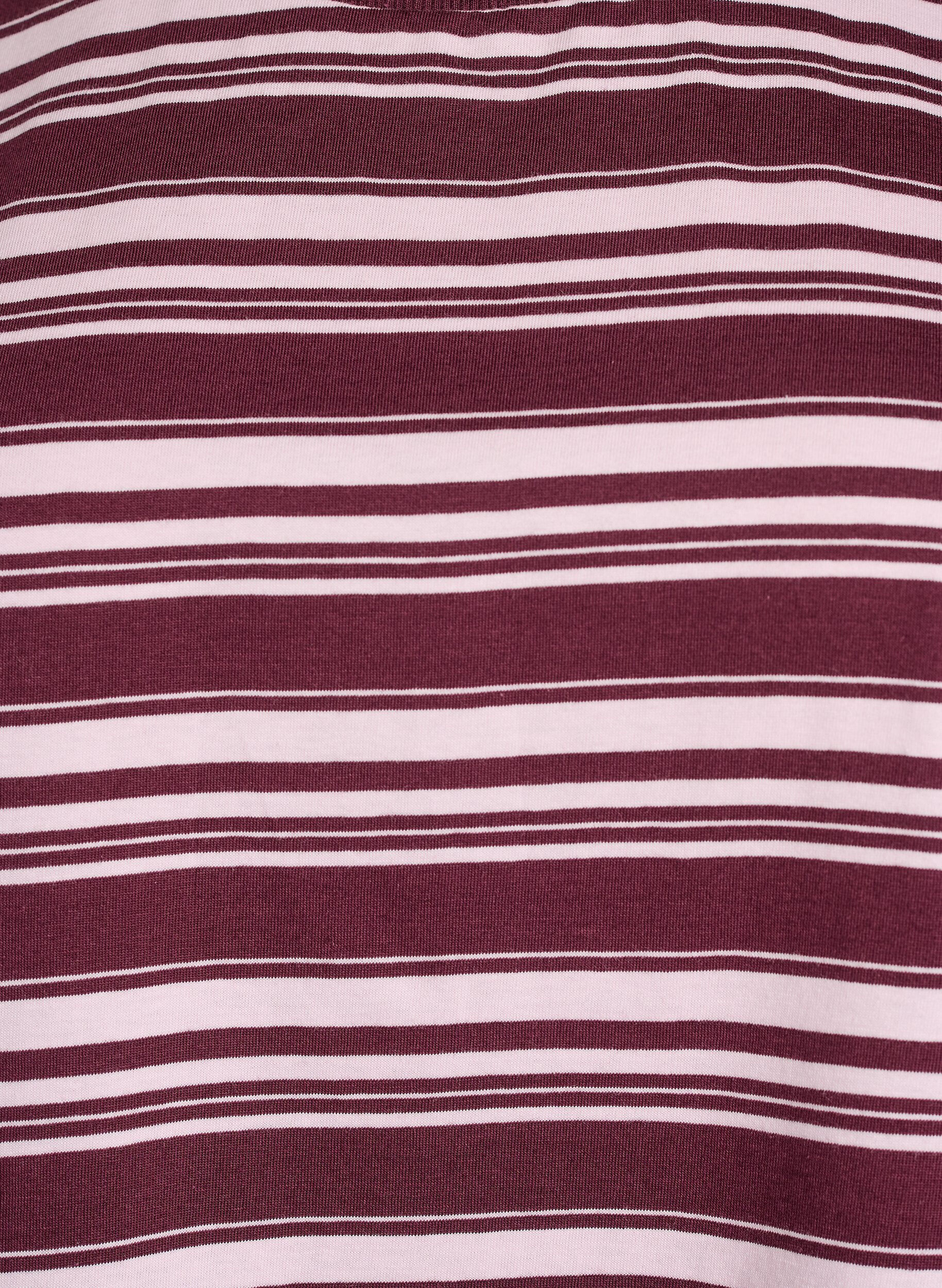 ZizzifashionBoxy T-shirt with striped pattern, Red, Packshot image number 2