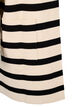 Long striped knitted cardigan, Birch w/Black, Packshot image number 3