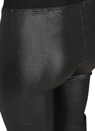Long sparkly leggings, Black w/glitter, Packshot image number 3