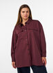 Pinstripe shirt with chest pockets, Red, Model image number 0