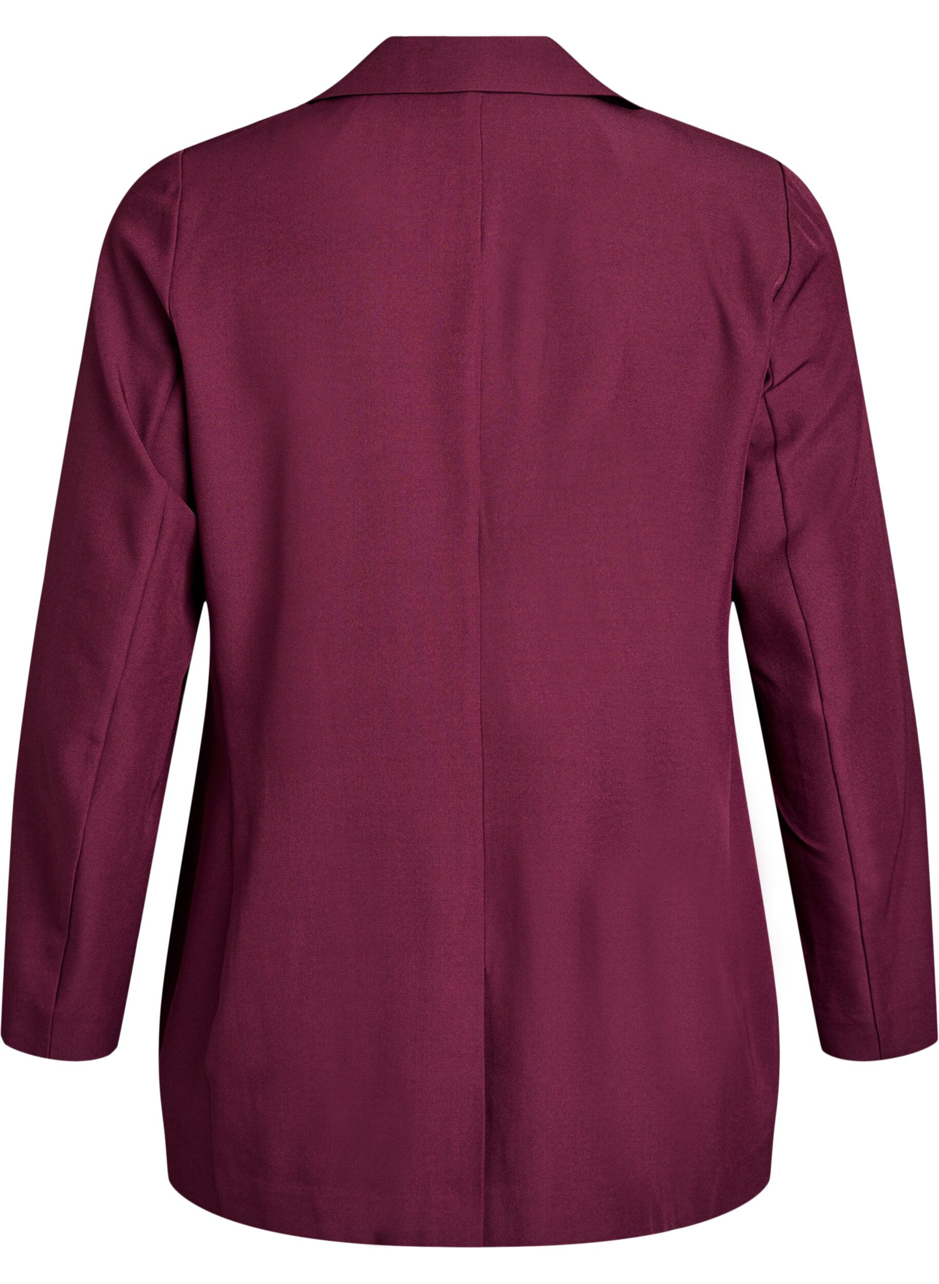 ZizzifashionBlazer with pockets and slits, Dark Bordeaux, Packshot image number 1