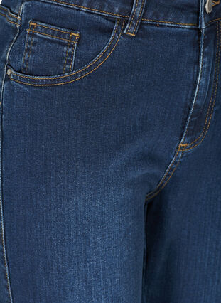 High waisted bootcut Ellen jeans, Dark blue denim, Packshot image number 2