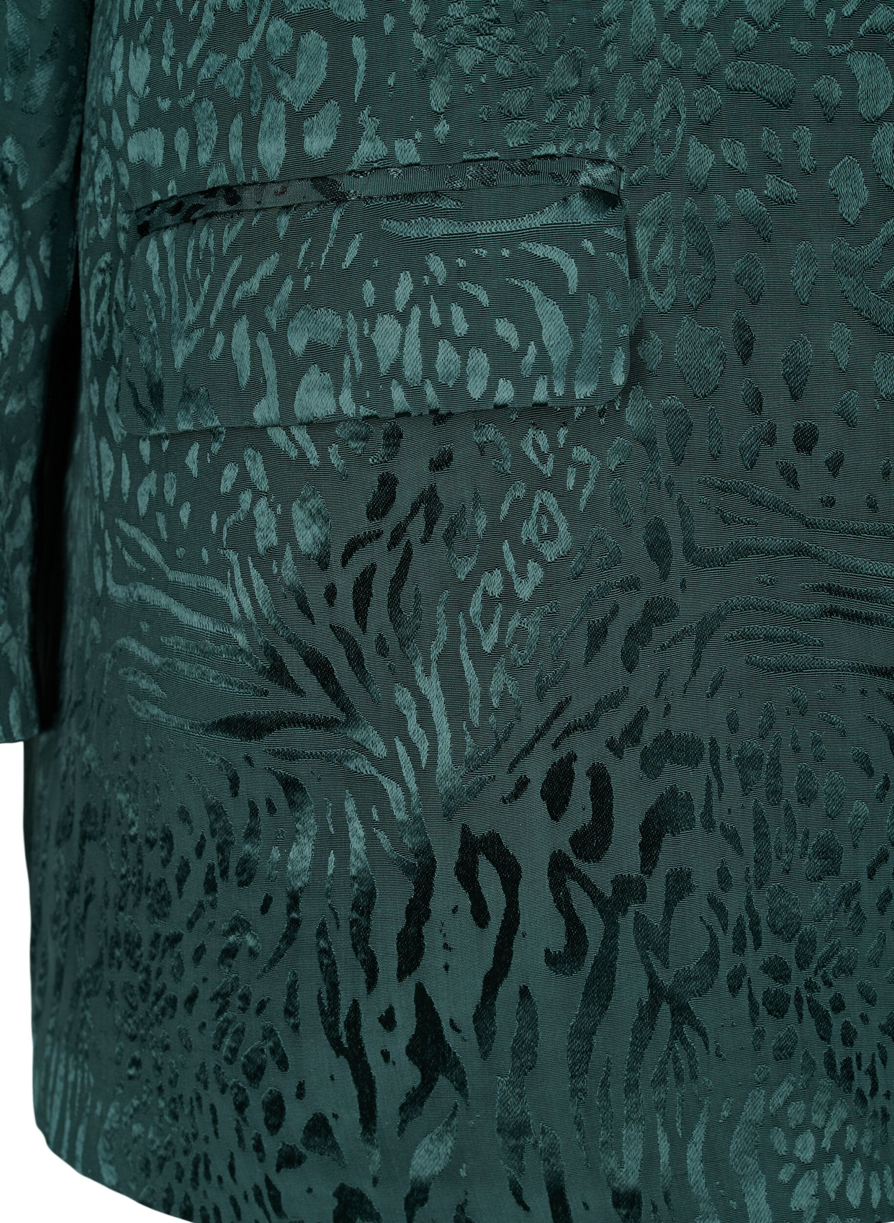 Zizzifashion Viscose blazer with tone-on-tone print, Ponderosa Pine, Packshot image number 3
