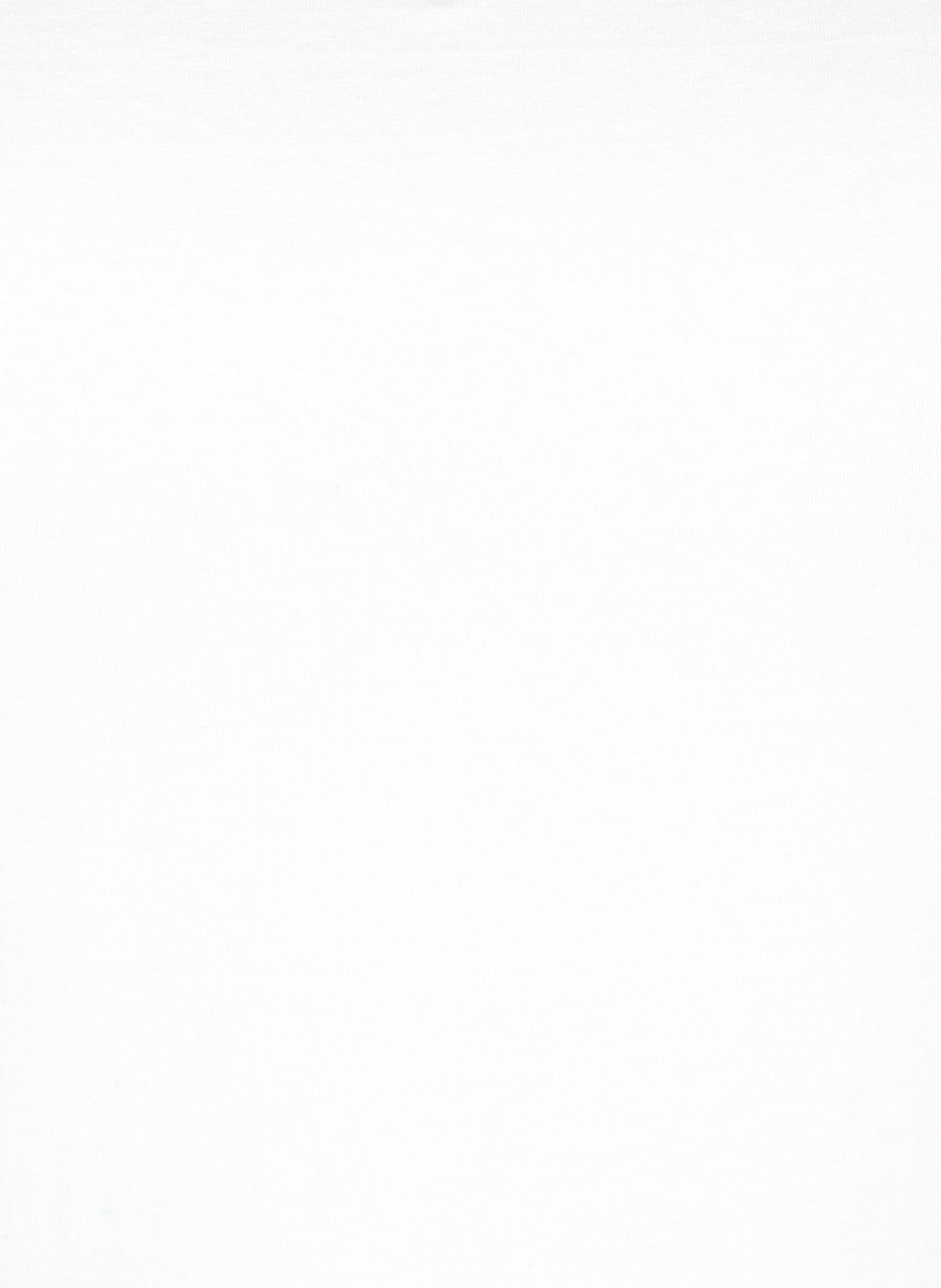 Zizzifashion Basic cotton spaghetti strap top, White, Packshot image number 2