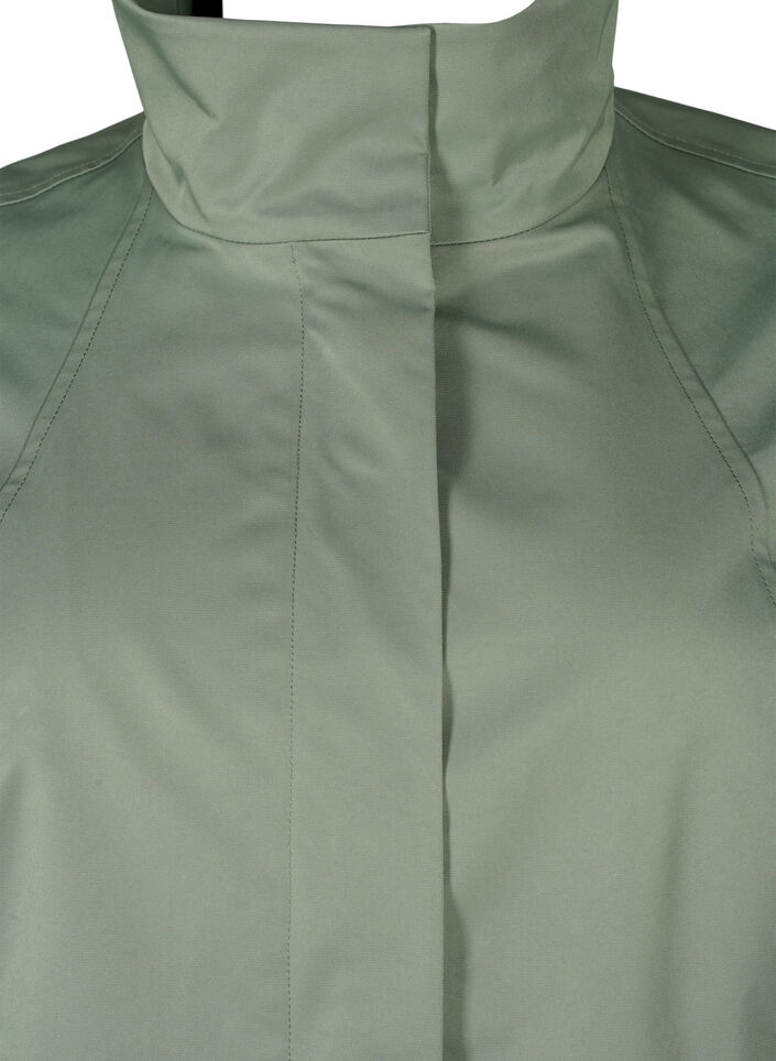 Jacket with pockets and high collar, Green, Packshot image number 2
