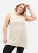 Sleeveless training top in viscose, Lilac Ash w. BlackP., Model image number 0