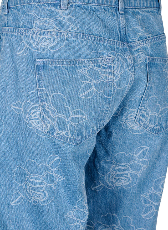 Vera floral jeans, Light Blue, Packshot image number 3
