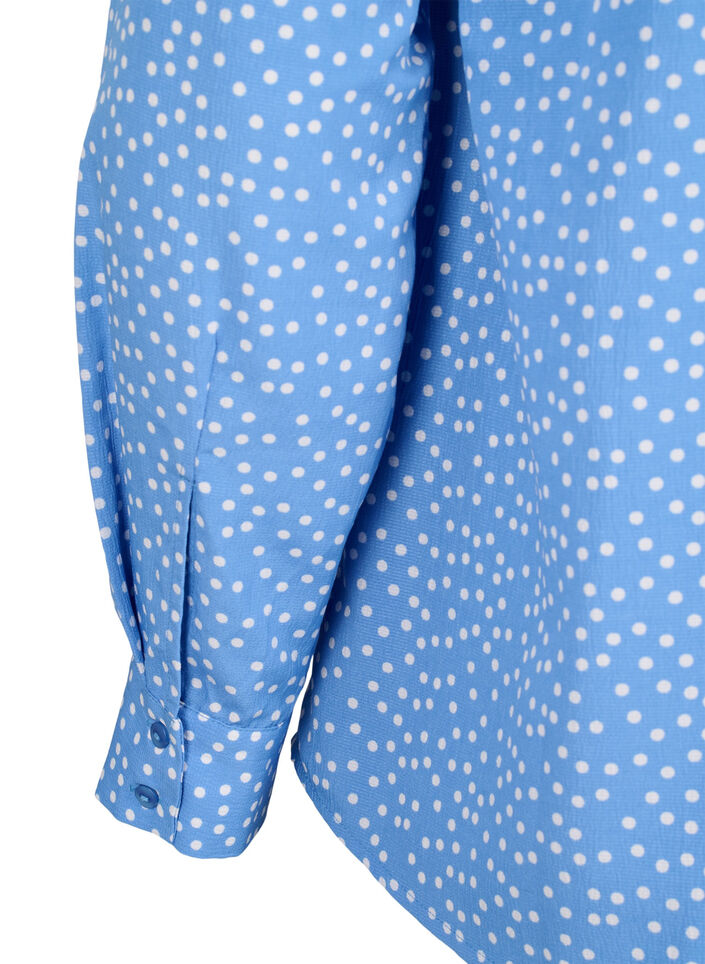 FLASH - Shirt with dots, Marina White Dot, Packshot image number 4