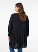 Long-sleeved tunic with a seam, Black, Model image number 2