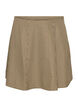 Skirt with a mini-check pattern and rhinestones, Brown, Packshot image number 0