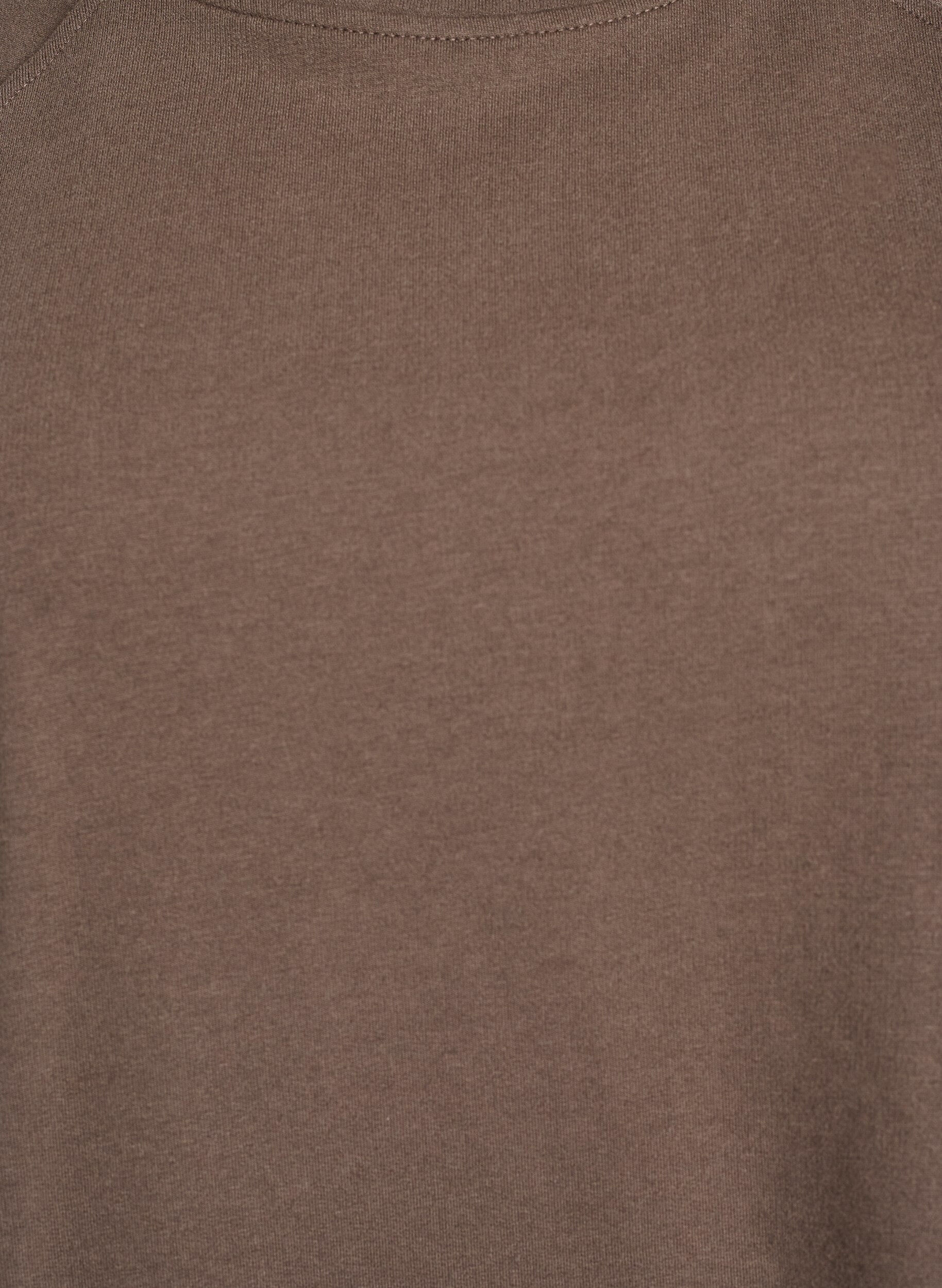 Zizzifashion Jersey blouse with 1/2 raglan sleeves, Brown, Packshot image number 2