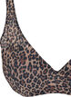 Bra with removable padding, Black Leo AOP, Packshot image number 2