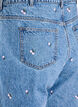 High-waisted Gemma jeans with embroidered details, Blue, Packshot image number 3