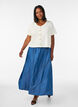 Textured cotton blouse with button fastening, Vanilla, Model image number 1