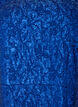 Jacquard dress with puff sleeves and A-line, Blue, Packshot image number 2