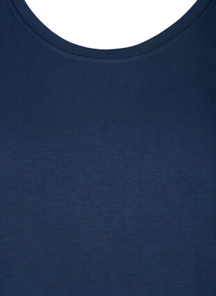 Short-sleeved T-shirt of viscose blend, Black Iris, Packshot image number 2