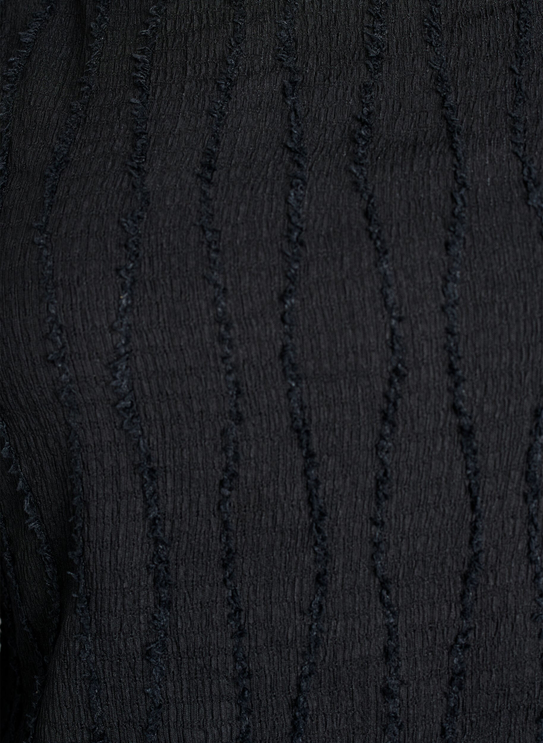 ZizzifashionJersey blouse with a wavy texture, Black, Packshot image number 2