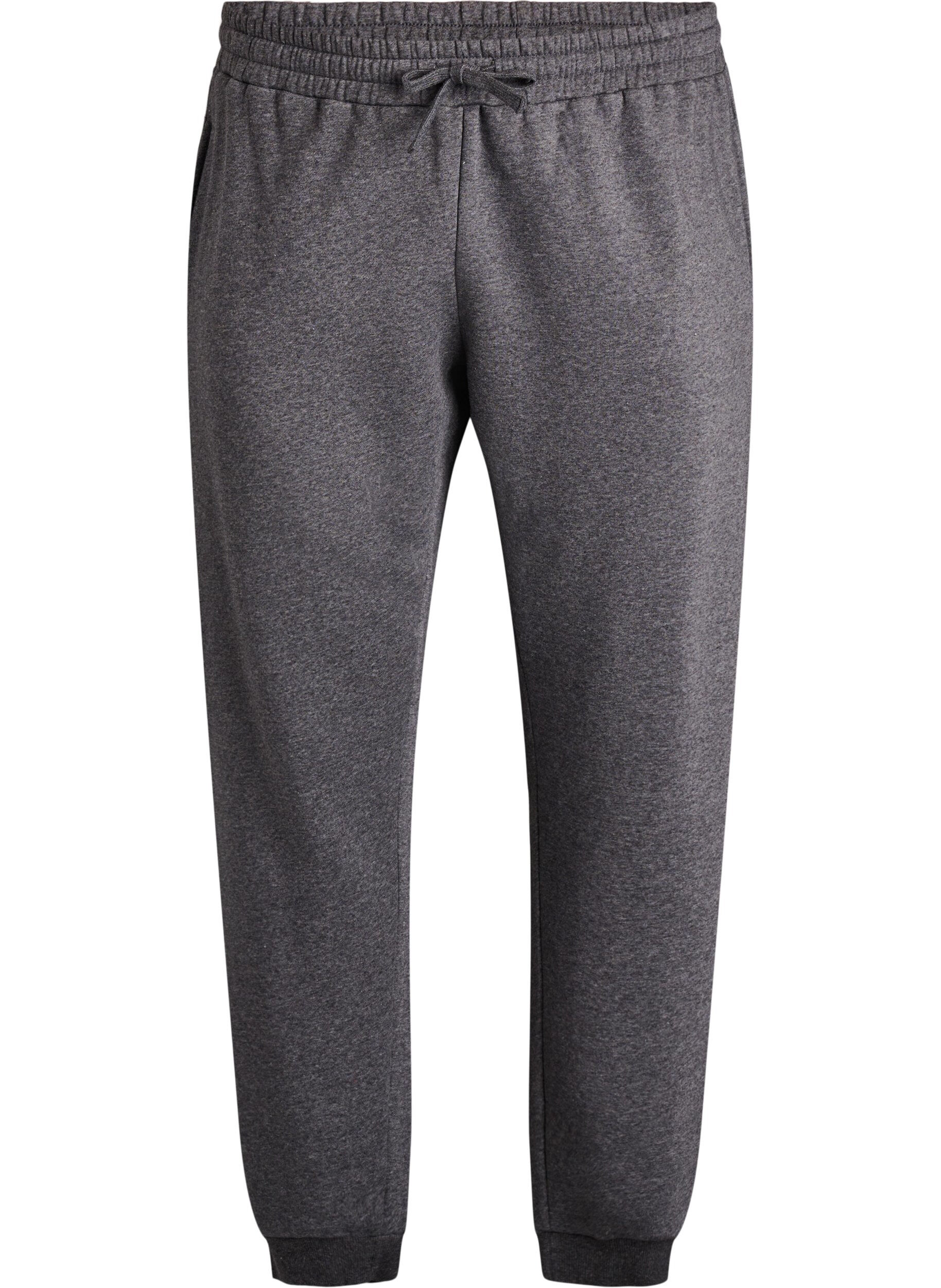 Zizzifashion High-waisted joggers, Dark Grey, Packshot image number 0
