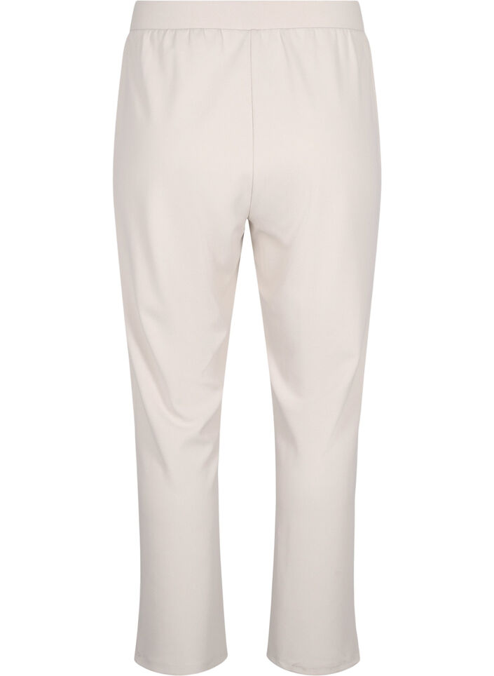 Trousers with straight fit, Beige, Packshot image number 1