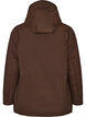 Winter jacket with hood and adjustable waist, Brown, Packshot image number 1