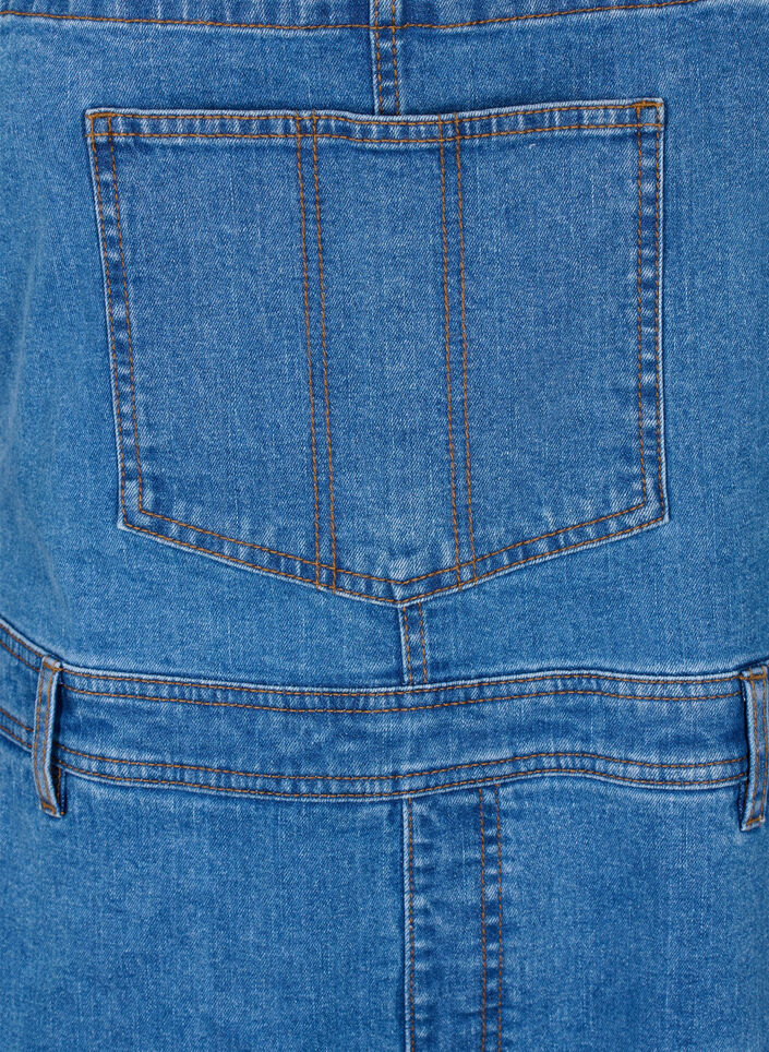 Denim overalls shorts, Light Blue, Packshot image number 2