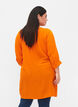 Viscose tunic with 3/4 sleeves, Orange, Model image number 2