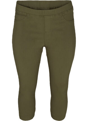 Close-fitting cropped trousers, Ivy Green, Packshot image number 0