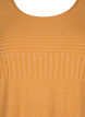 Dress with 3/4 sleeves and striped pattern, Sudan Brown Mel., Packshot image number 3