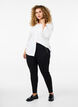Viscose leggings with zipper detail, Black, Model image number 1
