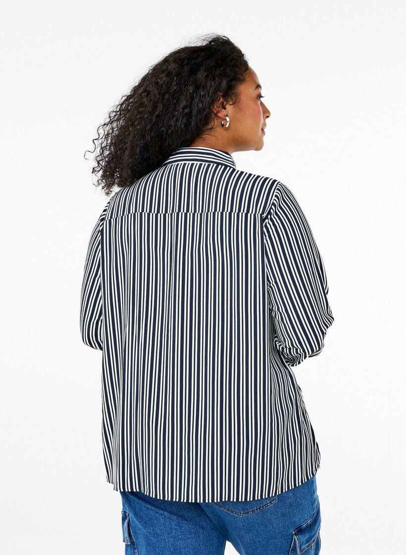 Striped shirt, Blue, Model image number 2