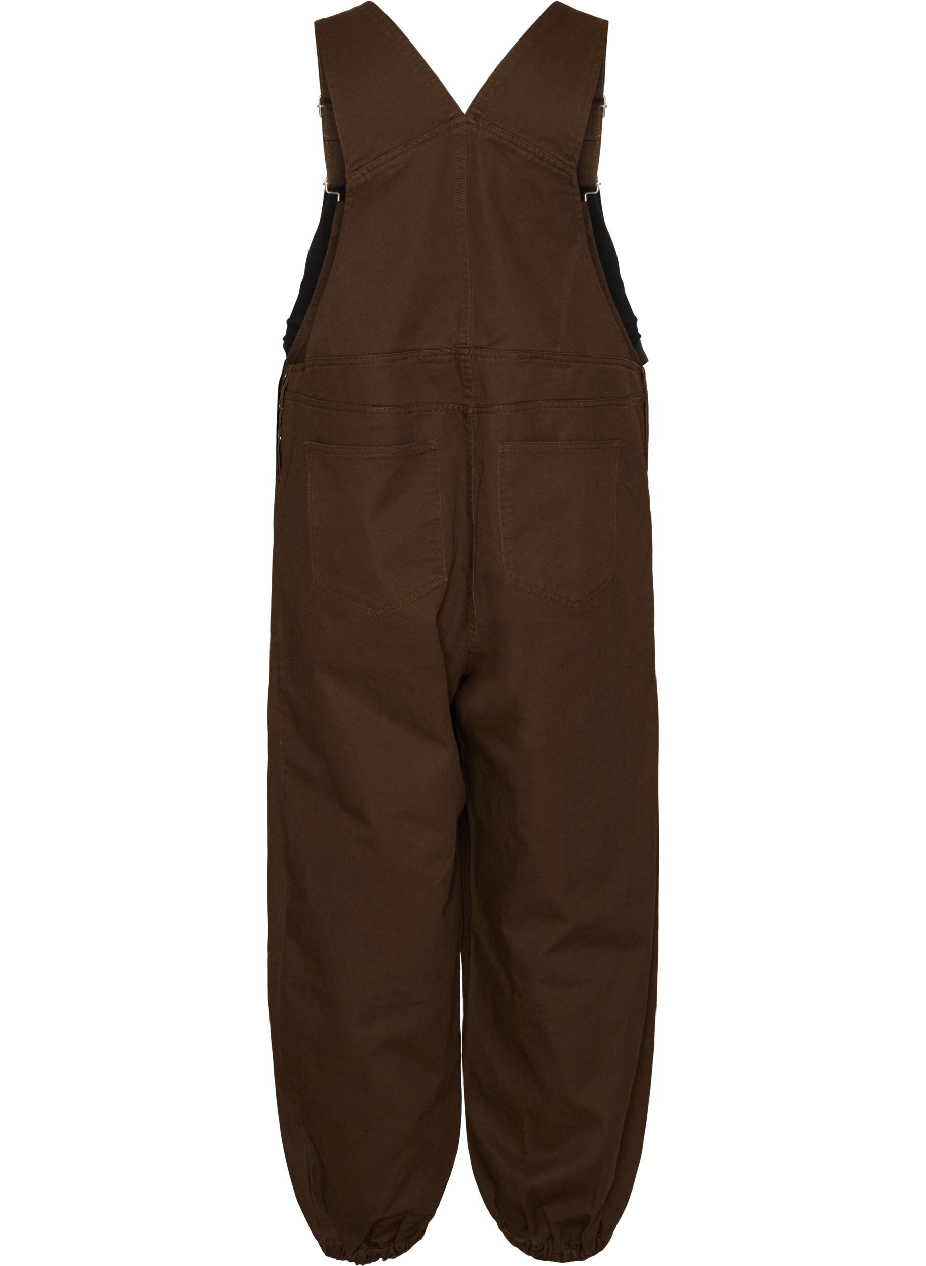 ZizzifashionDungarees with balloon effect and adjustable straps, Brown, Packshot image number 1